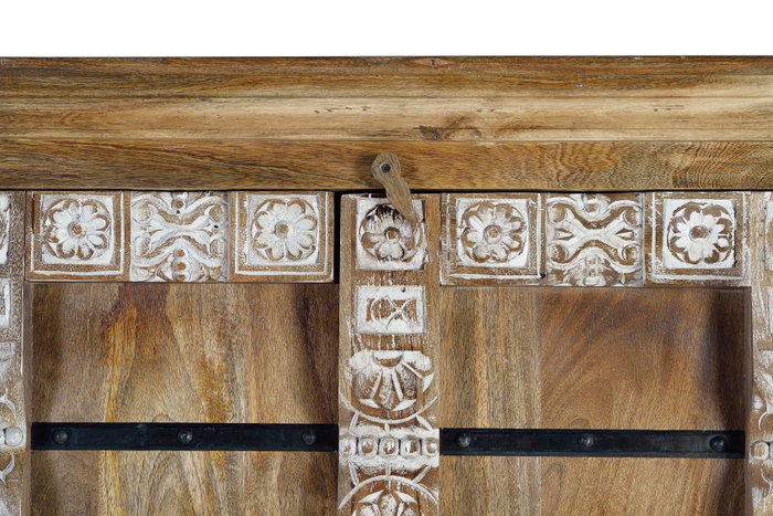 GINER Y COLOMER Armoire en bois de manguier à deux portes